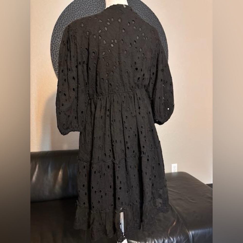 Z&L Europe
Black Eyelet babydoll dress!
NWOT size medium
Quality, Beautiful! - Picture 6 of 8